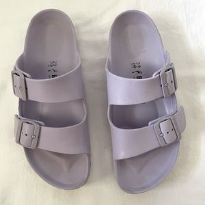 Lilac rubber foam Birkenstocks
